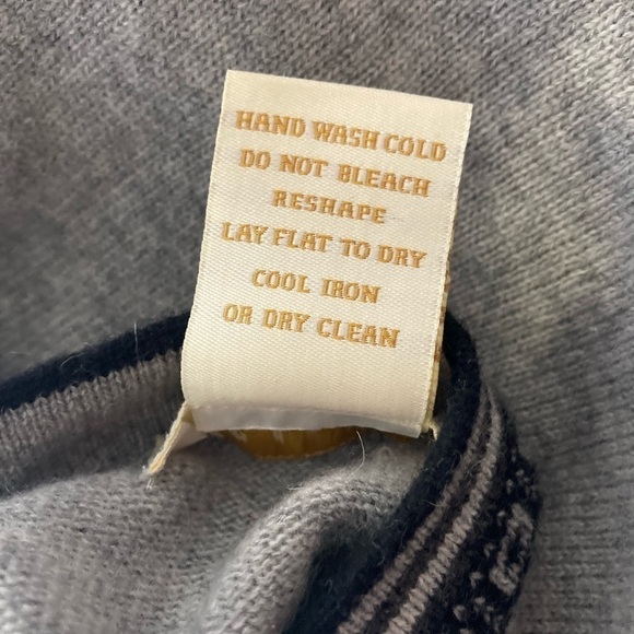 Peck & Peck wool cashmere grey open cardigan sweater size Medium - Picture 6 of 6